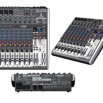 Behringer Xenyx X1622 Usb Mixer Passivo 16 Ingressi Con Effetti 24 Bit 4 Compressori + Interfaccia Audio Usb image 6