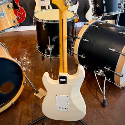 Fender JV Modified '60s Stratocaster MIJ 2022 - Olympic White w/ Tweed HSC image 10
