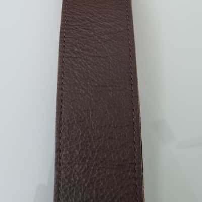 Ernie Ball 4135 2" Tri Glide Italian Leather Guitar Strap - Brown image 5