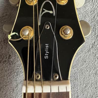Dean Stylist Hollow Body Electric Guitar Flame Sunburst Korea w/ Hard Case image 7