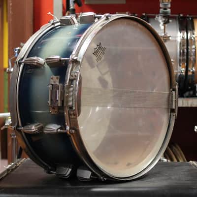 1940s Slingerland 6.5x14 Radioking Snare Drum in Blue and Silver Duco image 5
