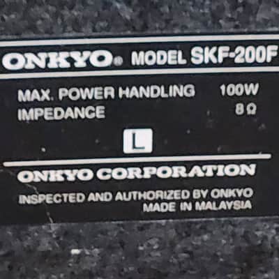 Onkyo Onkyo SKF-200F are 2-way bass-reflex front speakers, 90s - Black image 7