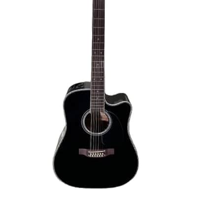 Takamine Legacy Deluxe 12-String Acoustic/Electric Guitar EF381DX (Black Finish) image 1