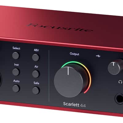 Focusrite Scarlett 4i4 4th Gen Studio Recording USB Audio Interface+Software image 5
