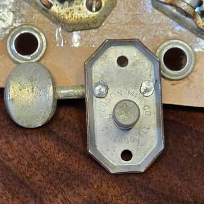 4 Inline Vintage Open Gear Kluson Guitar tuners - 1940s 1950s image 2