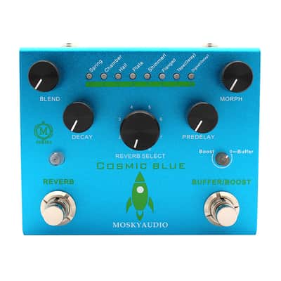 Digital Reverb with Buffer/Booster Reverberation Guitar Effect Pedal Dual Footswitch image 1