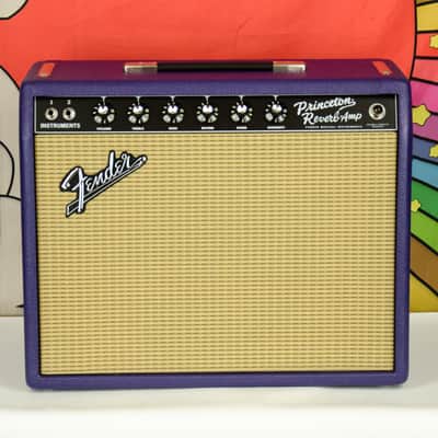 Fender '65 Princeton Reverb Plum 12" Greenback FSR Limited Edition image 1
