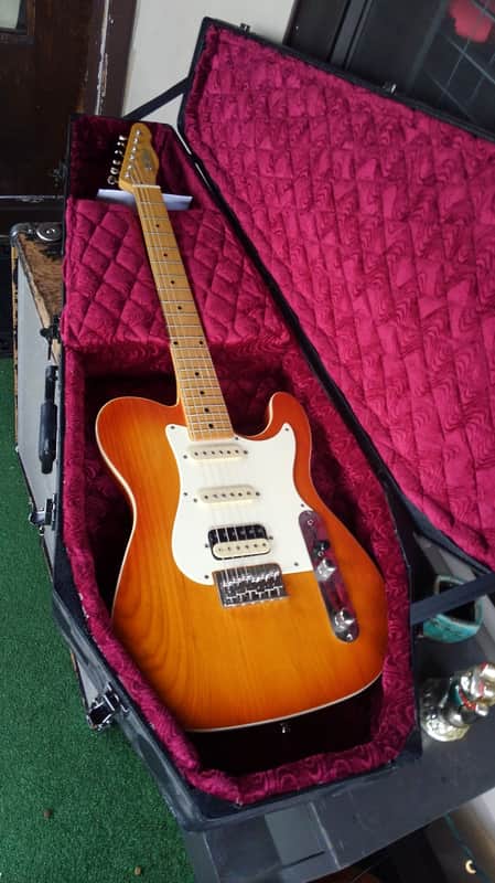 Saint Blues Bluescaster IV Cherry Sunburst w/ Coffin Case image 1