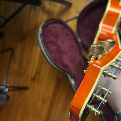 Gretsch G6120T-55 Vintage Select '55 Chet Atkins Hollow Body with Bigsby 2016 - Present - Vintage Orange Stain image 7