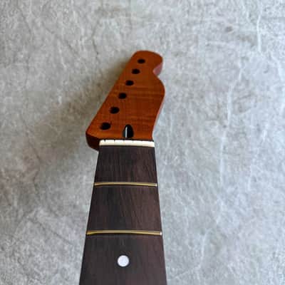 Tele Guitar Neck Mahogany  22 Fret Rosewood Fingerboard,  Satin Finish image 6