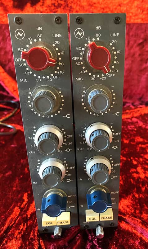 Sequentially numbered PAIR of Classic, VINTAGE 70's NEVE 1073 modules! image 1