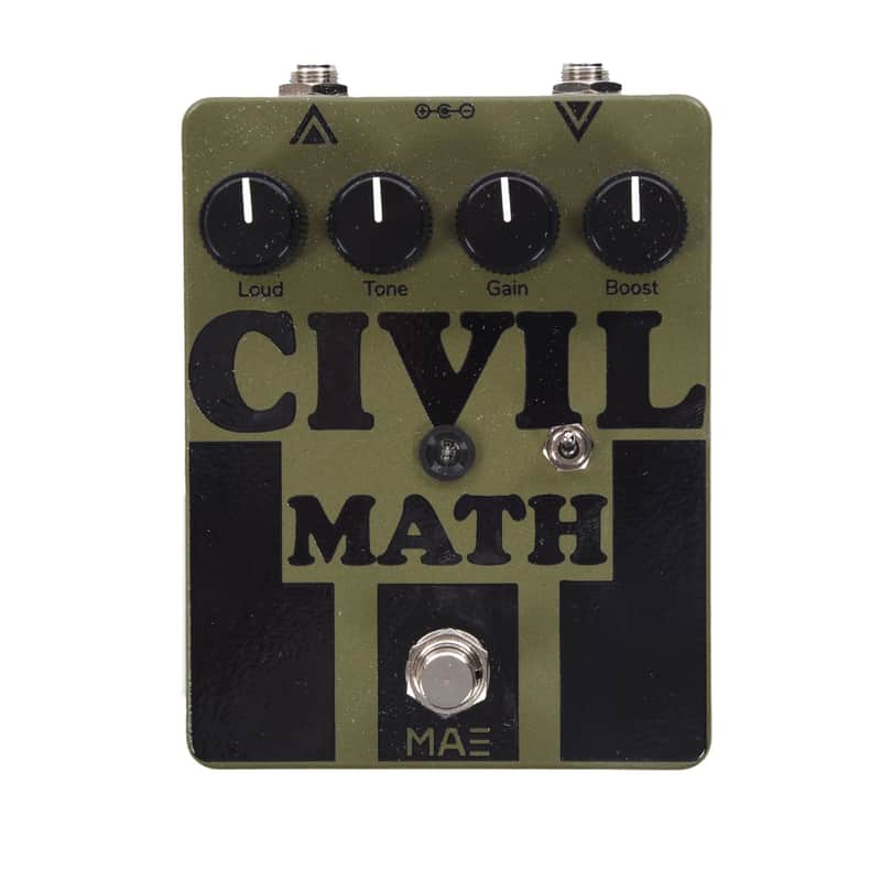 Mask Audio Electronics Civil Math Fuzz Pedal Army Green image 1