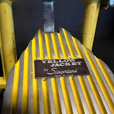 Vintage Slingerland Yellow Jacket Direct Drive Bass Drum Pedal - Yellow image 2