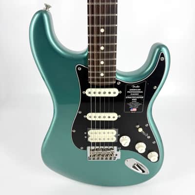 2025 Fender American Professional Classic Stratocaster HSS – Faded Sherwood Green Metallic image 4