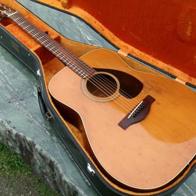 1971 Yamaha FG180 Red Label (New Frets Installed)+Yamaha Original Rocket Case image 1