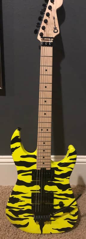 Charvel SAN DIMAS PRO MOD - YELLOW TIGER STRIPE image 1