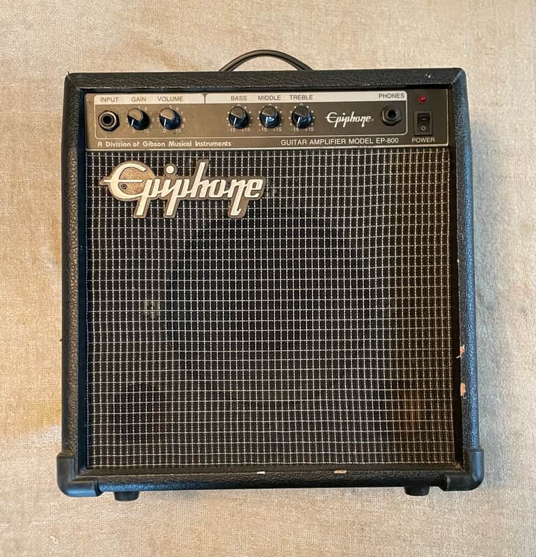 Epiphone EP-800 Guitar Amplifier 8” Speaker / 15 Watts / 3 Band EQ / Distortion / Headphone Jack / MIK Korea VIDEO image 1