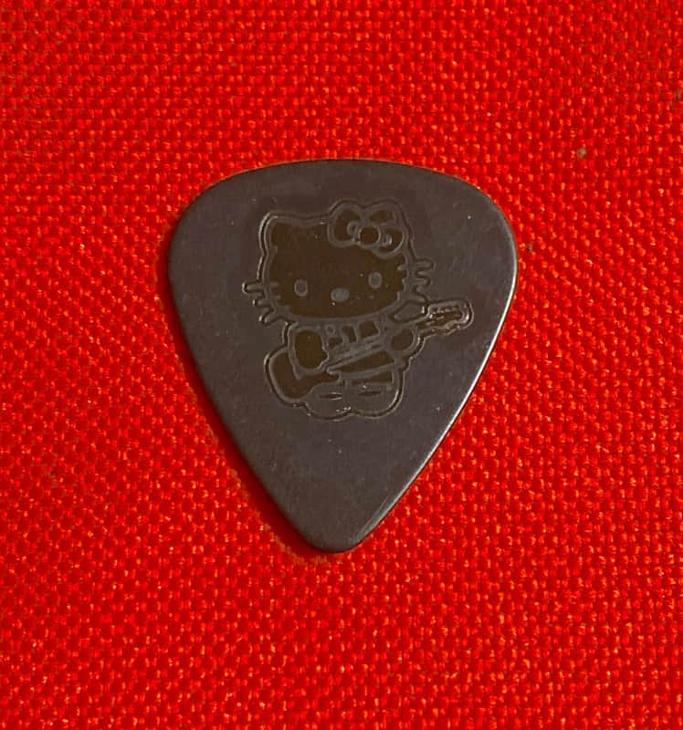Hello Kitty Guitar Pick SHADOW BLACK Sanrio Fender SUPER RARE Single (1) NEW image 1