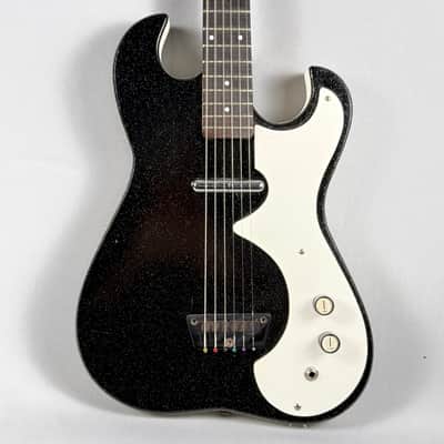 Silvertone 1448 With Case Amp 1962 - 1967 - Black image 11