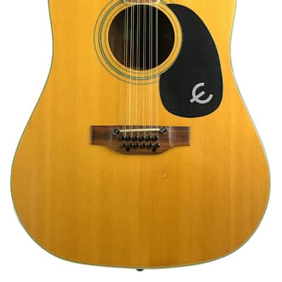 1970s Epiphone FT-365 12-String Acoustic MIJ Natural #631624 AS-IS image 3