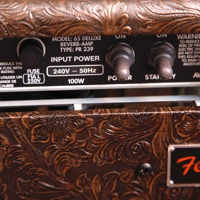 Fender '65 Deluxe Reverb FSR Limited Edition Western Tooled 1x12" Valve Combo Amplifier image 8