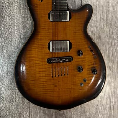 Godin LGX-SA 2012 - Cognac Burst AA Flame Top image 1