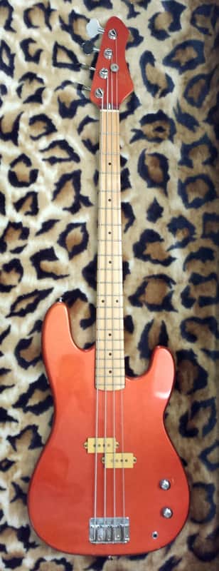 Mako Traditionals Electric Bass Guitar - Made in Japan 80's - Orange w/ Case image 1