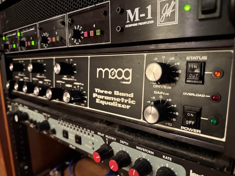 Moog MKPE Three Band Parametric Equalizer 1970s - Black image 1