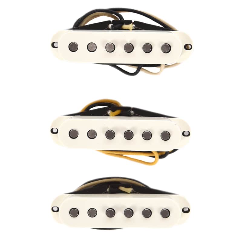 Lollar Sixty-Four Strat Staggered Pole Pickup Set Parchment image 1