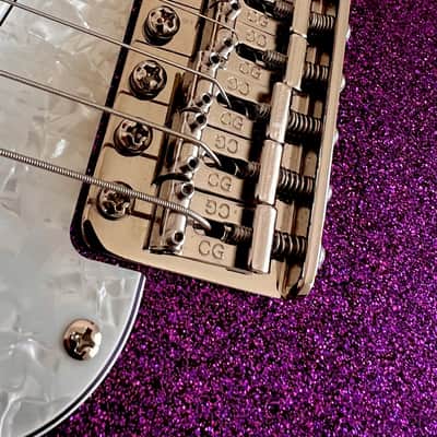 Stewmade Guitars Scary Berry S-Model - Purple Sparkle image 5