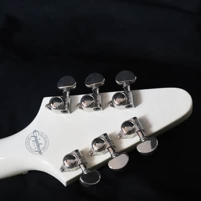 Epiphone Limited Edition Brendon Small "Snow Falcon" Flying V Snow Burst image 12