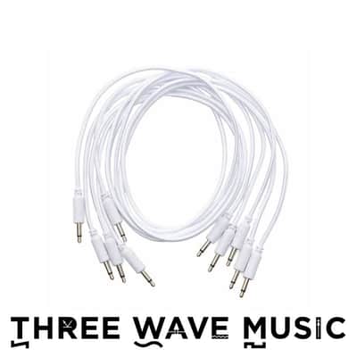 Erica Synths Braided & Soft Eurorack Patch Cables 60 cm (5 pcs) (White)  [Three Wave Music] image 1