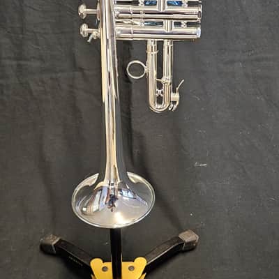 Schilke E3L Eb/D Trumpet - Silver w/ case image 1
