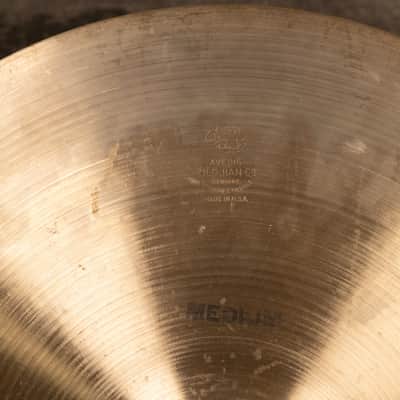 1970s Zildjian 16" Medium Crash Cymbal 1157g image 5