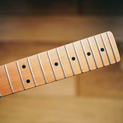 Telecaster Neck – Roasted Maple | 22 Stainless Steel Frets | Nitro Satin Finish | Bone Nut image 12
