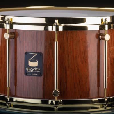 Seven Six Drum Company 8x14 Jiant Jatoba Brazilian Cherry Custom Snare Drum 2022 High Gloss Polyeste image 2