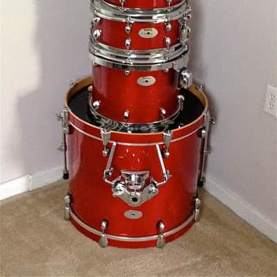 Premier Artist Birch 5-Piece Drum Kit - Trans Cherry Red image 1