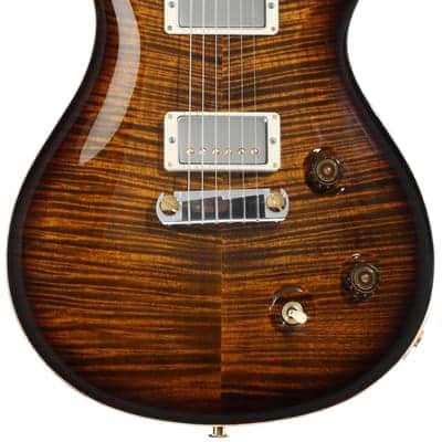 PRS Wood Library McCarty 10-Top Electric Guitar - Black Gold Burst/Natural Binding image 2