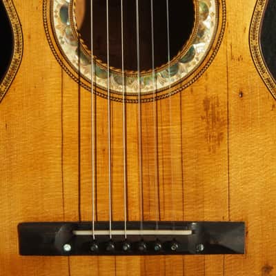 Heinrich Schatz German Parlor Guitar 1860-1890 image 3