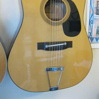 Kay KD28-12 Vintage Mid-1970s Korean-made Rare Tailpiece-style Blues 12-string Dreadnought Guitar. image 1