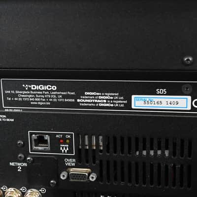 DiGiCo SD5 Digital Mixing Console w/ Waves Card, ST Optical & Road Case CG01GJB *ASK FOR SHIPPING* image 20