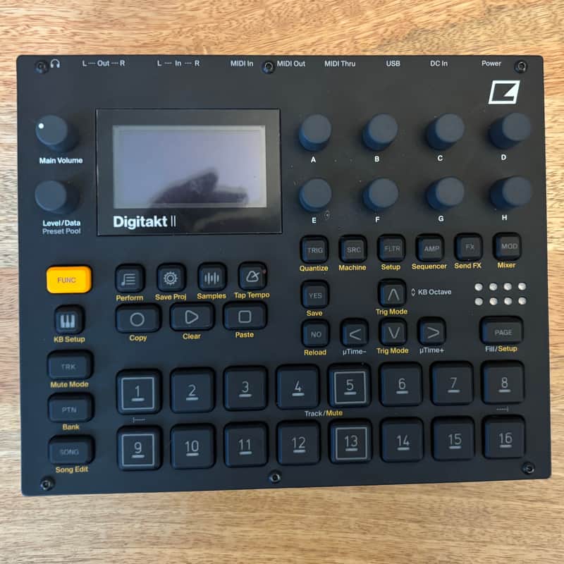Elektron Digitakt II - with printed manual, limited-edition launch poster, and original packaging image 1