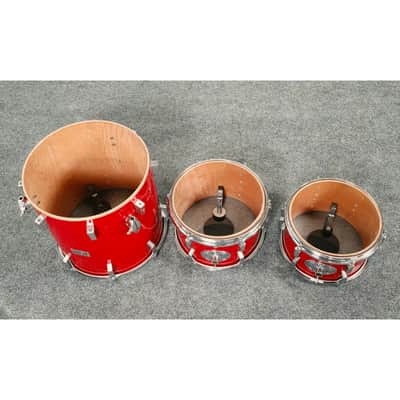 Used Vintage Sonor 4pc Champion Drum Set Red - Fair image 7