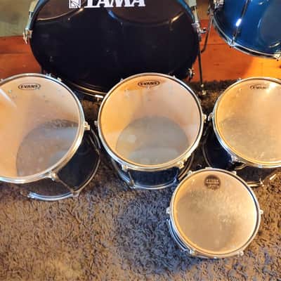 Tama Rockstar DX 6-Piece Drum Set in Ocean Blue. image 12
