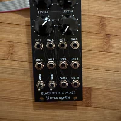 Erica Synths Black Stereo Mixer V3 2014 - Present - Black image 1