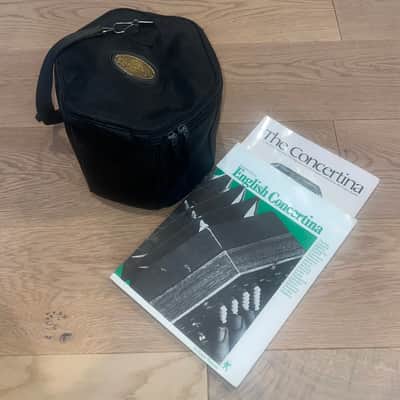 Nice Mahogany Stagi A48 English Concertina, Includes Soft Case & Books Made in Italy ! image 9
