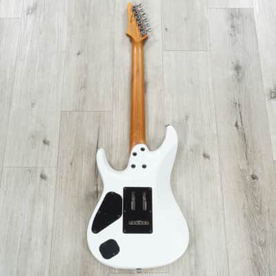 Ibanez AZ2402 Prestige Guitar, S-Tech Roasted Maple Fretboard, Pearl White Flat image 5