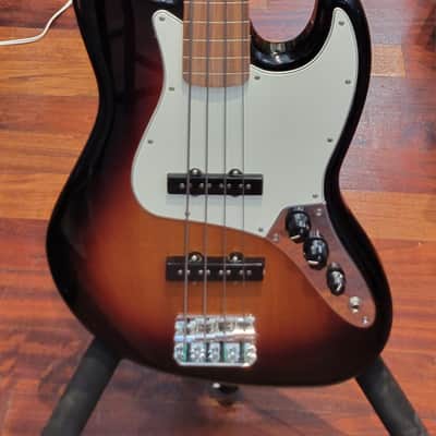 Fender Lined Fretless Player Jazz Bass 2019 - 3 color Sunburst image 1