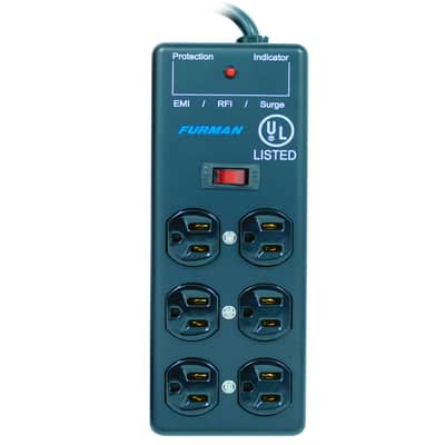 Furman SS-6B 6-Outlet Steel Power Block Surge Protector with 15' Power Cord image 2