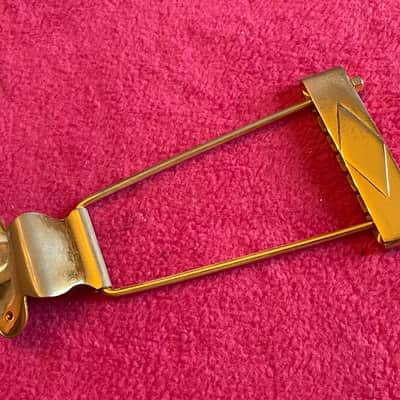 vintage usa 1965 Gibson gold tailpiece for es-345 355 thinline archtop 1968 1970 1972 jazz guitar 1969 image 4